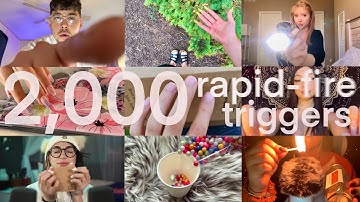 2000 Quick Cut Triggers in One Hour - ASMR