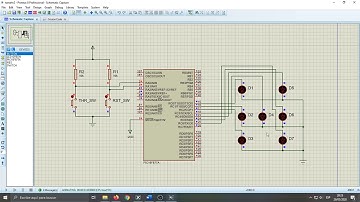 Electronic dice with PIC16F877A (simulation)