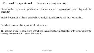 Importance of Computational Mathematics