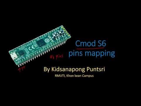 Cmod S6 pins usage - YouTube