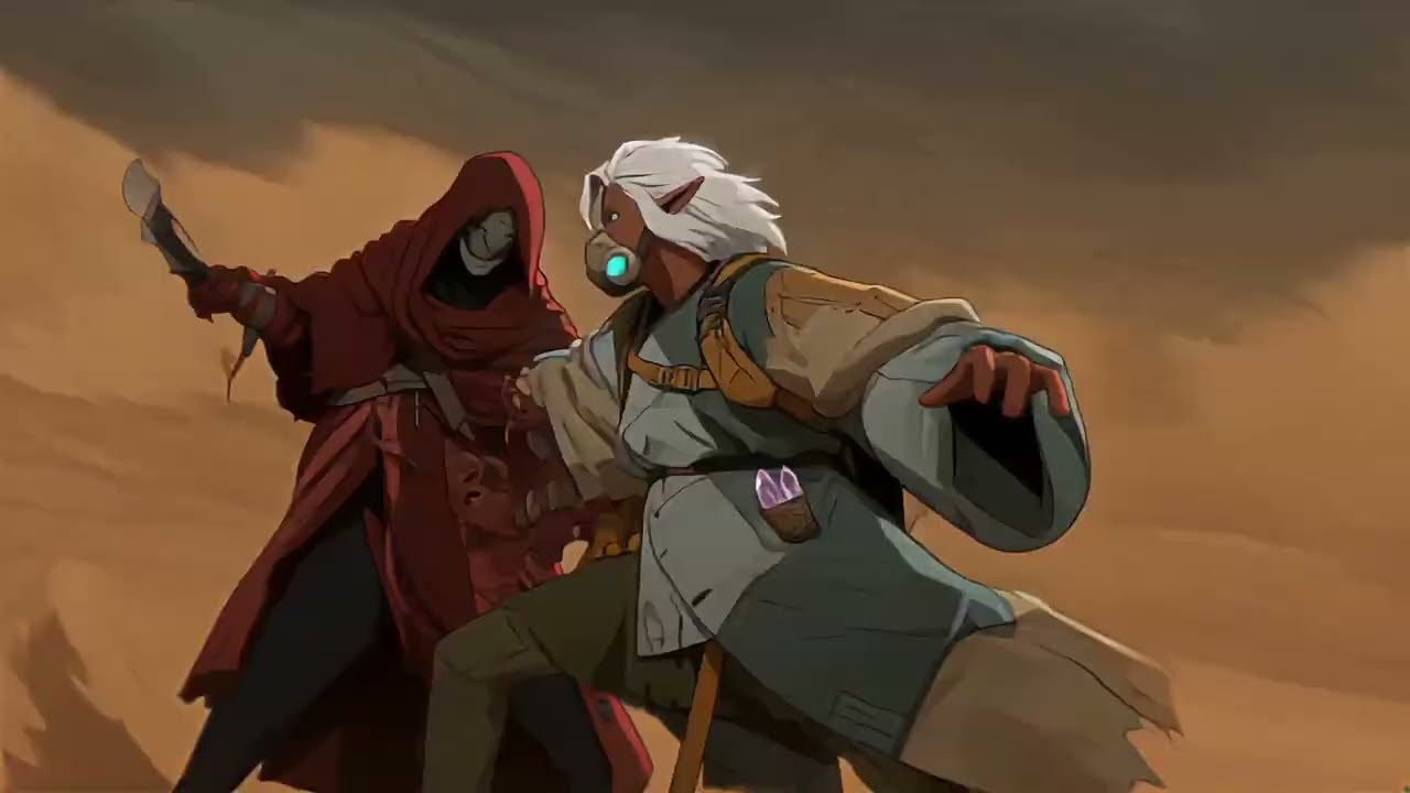 a digital 2d sci fi anime ai video with japanese inspired art and animation