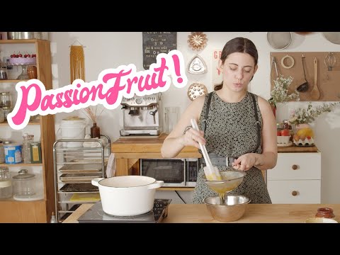 passionfruit curd recipe| dairy-free passionfruit curd cake filling