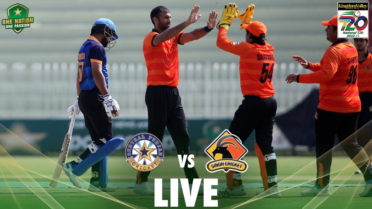 Live Central Punjab vs Sindh Match 13 National T20 2022 PCB