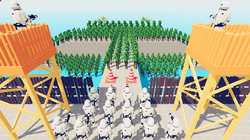 Starwars vs Zombie 300 Units - TABS 4K 60FPS