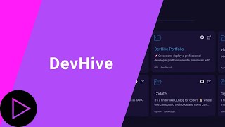 DevHive - Generate a Professional Portfolio Website with Just Your GitHub account.