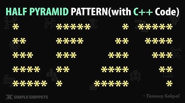 Simple Triangle/Half Pyramid (With C++ Code) Part 1 | Pattern Printing Programs