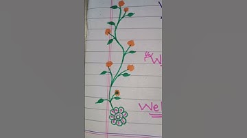 Border Designs || Assignment, Project, Notebook Cover Page Design #Shorts #art #trending