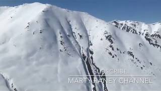 Marty Raney Follows Wolf Tracks While Spring Skiing in Alaska