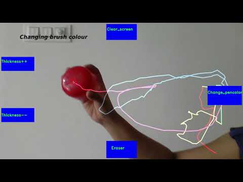 Virtual screen painter | Open CV 4.2 | Ubuntu 20.04