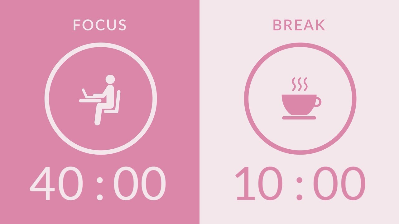 40/10 Pomodoro Timer | No Music 🔔 Bell Only | 10-Hour Study With Me for ...