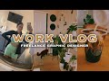FREELANCE GRAPHIC DESIGN VLOG // balancing a day job, client calls and plan with me