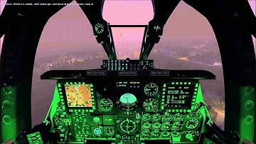 DCS A-10C ILS landing