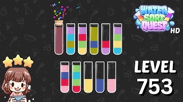 Water Sort Quest Level 753 Solution 🧪