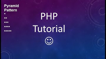 PHP Tutorial: Part-16 (Pyramid Pattern)