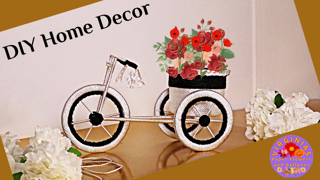 DIY Home Decor/ Beautiful Bike/ Decoración Para El Hogar/ Hermosa Bici decorativa