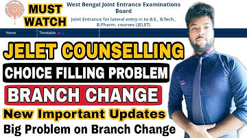 😱JELET 2020 Choice Filling Problem | Can I Change Branch? New Important Update & Rules | Must Watch.