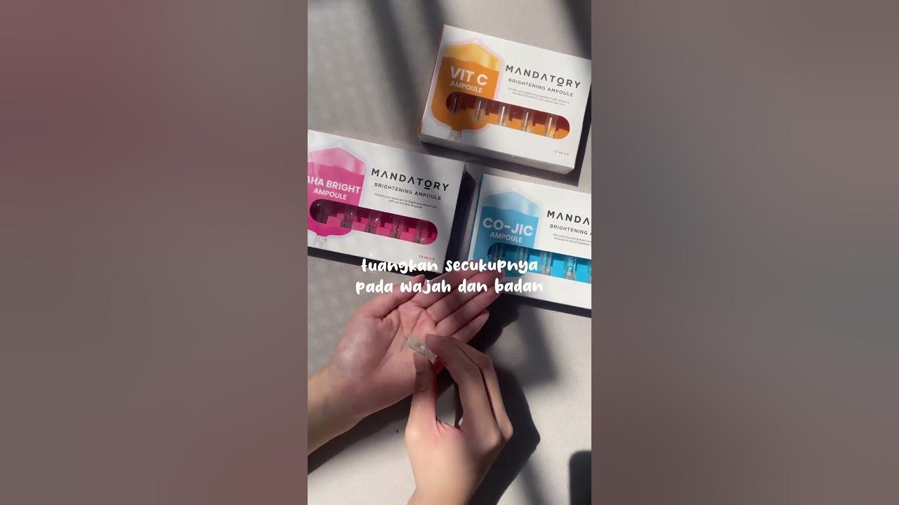 How to Apply Mandatory Brightening Ampoule YouTube