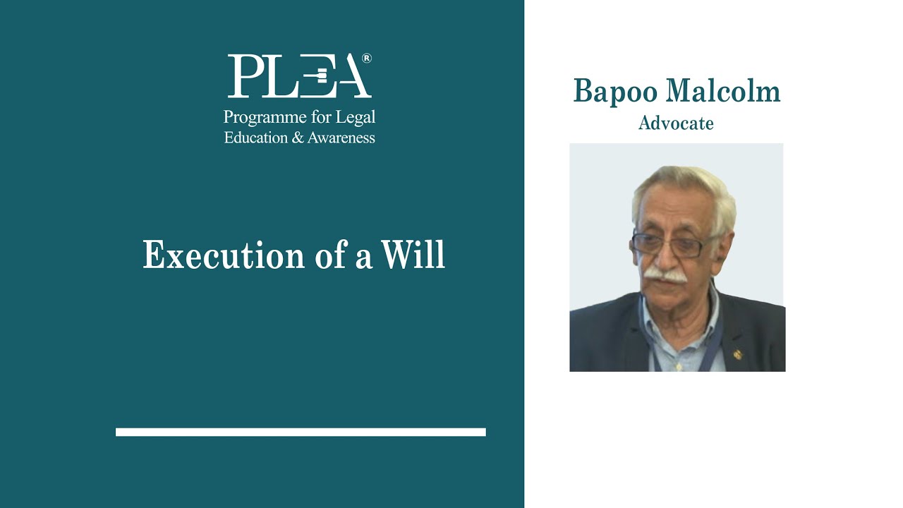 Execution of a Will by Bapoo Malcolm - YouTube