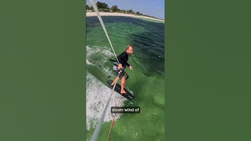 How to rescue a kite board when kitesurfing #kiteboarding #Kitesurfing