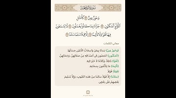 السراج في بيان غريب القران سورة الواقعة 3 مع تلاوة الشيخ سعد الغامدي