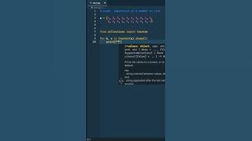 count repetition of number using collection module | collection module | #python #coding #shorts