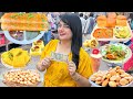 Rs 500 street food challenge  vrindavan food challenge