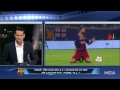 Gerard Pique insults the referees for not whistling for a foul during Barcelona vs Sevilla 2015