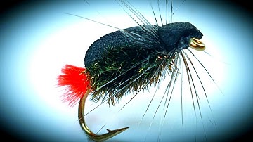 Easy and very effective foam beetle pattern!Fly Tying Foam Beetle