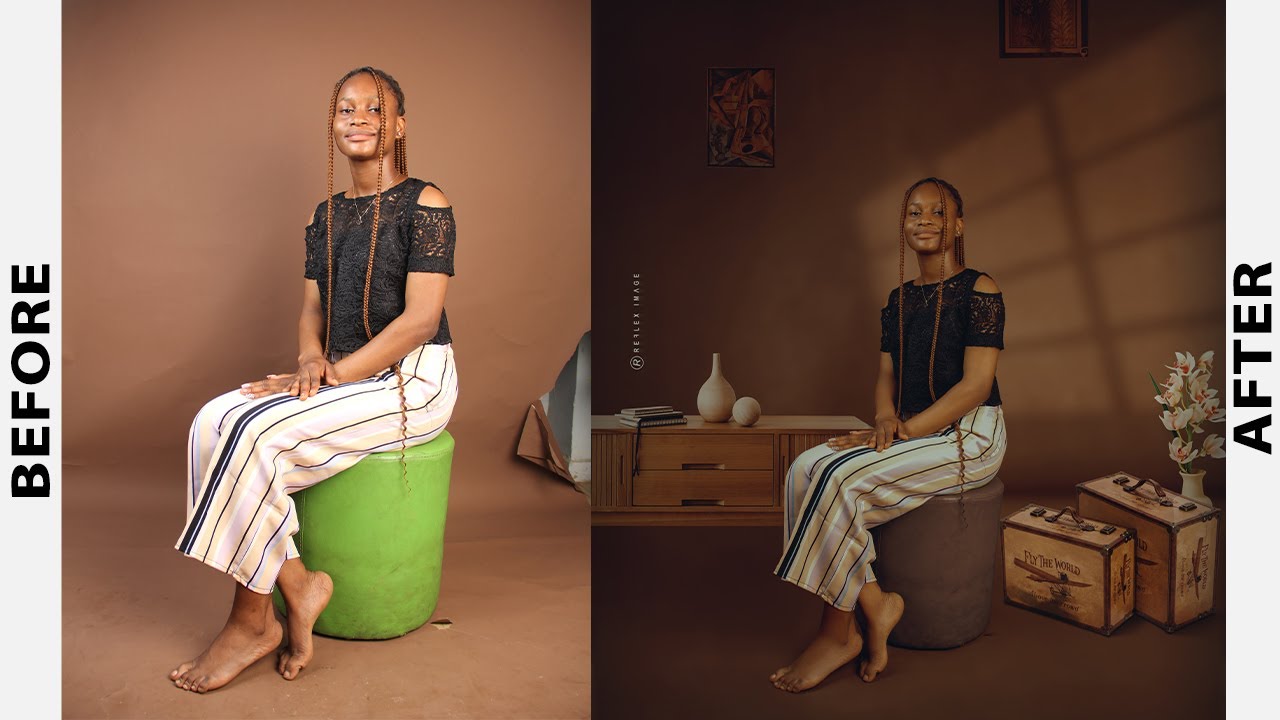 Editing studio background || Background manipulation tutorial - YouTube