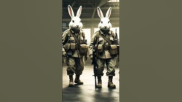 Airport Soldier Rabbits YouTube Automation | Ai Animation #ai #animation #Rabbit #Automation #video