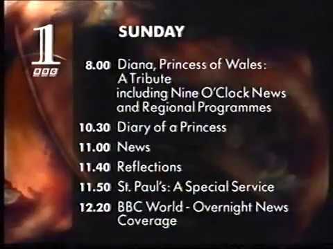 BBC Schedule Changes, 31st August 1997