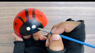 DIY Ladybug Craft f🐞♻️ | Easy Garden Decoration Idea