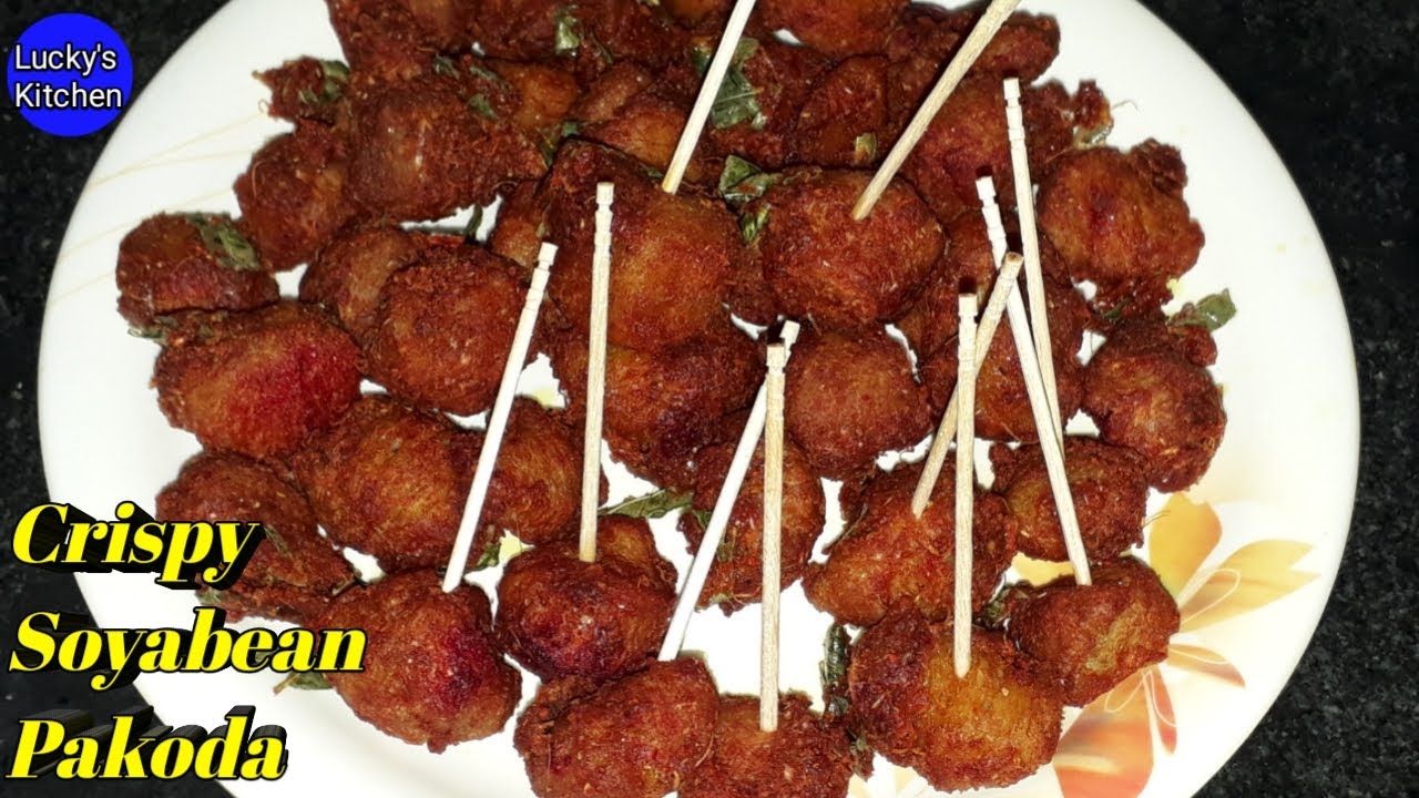 Crispy Soyabean Pakoda / Soya Pakora Recipe / Quick and easy Soya