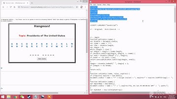 Javascript game Hangman