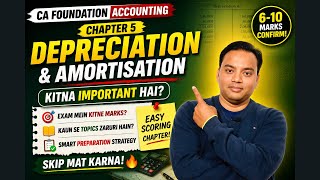     Depreciation &amp; Amortisation 📊 Complete Guide | CA Foundation 2026