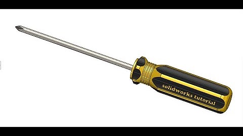 4-sided screwdriver design in SolidWorks software. #screwdriver طراحی پیچ گوشتی در سالیدورکز