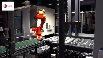 Robot ABB kết hợp với máy cnc trong gia công cơ khí