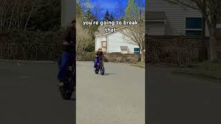Bro was about to crash 😭#fun #bike #tricks #ebike #shorts