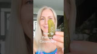 How to ferment cucumbers, easy and ready in 7 days #fermentedfoods #picklerecipe #pickle