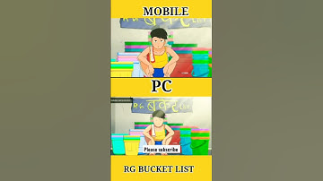 @RGBucketList ANIMATION MOBILE VS PC #shorts#animation #short