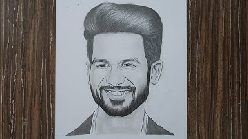 How to Draw Shahid Kapoor Step by step Sketch tutorial