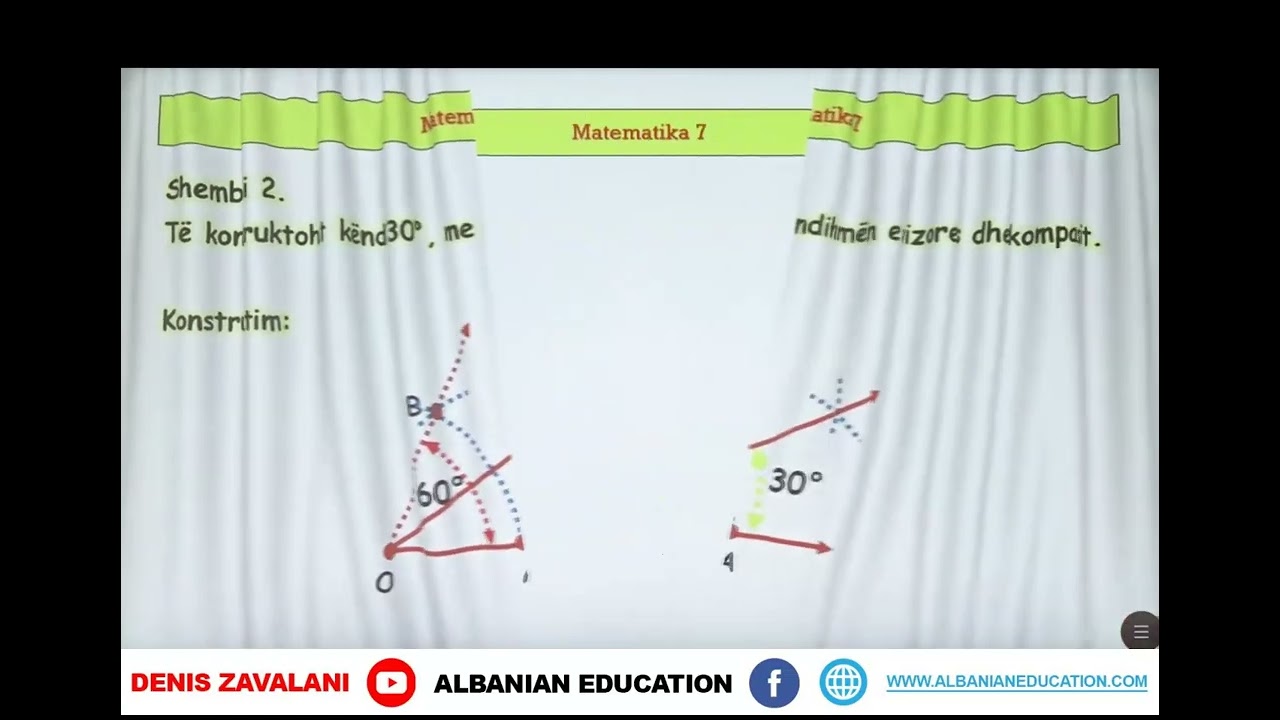 7 02 042 Java e njëmbëdhjetë Matematikë Konstruktimi i këndeve 60°, 30°, 15°, 90°, 45