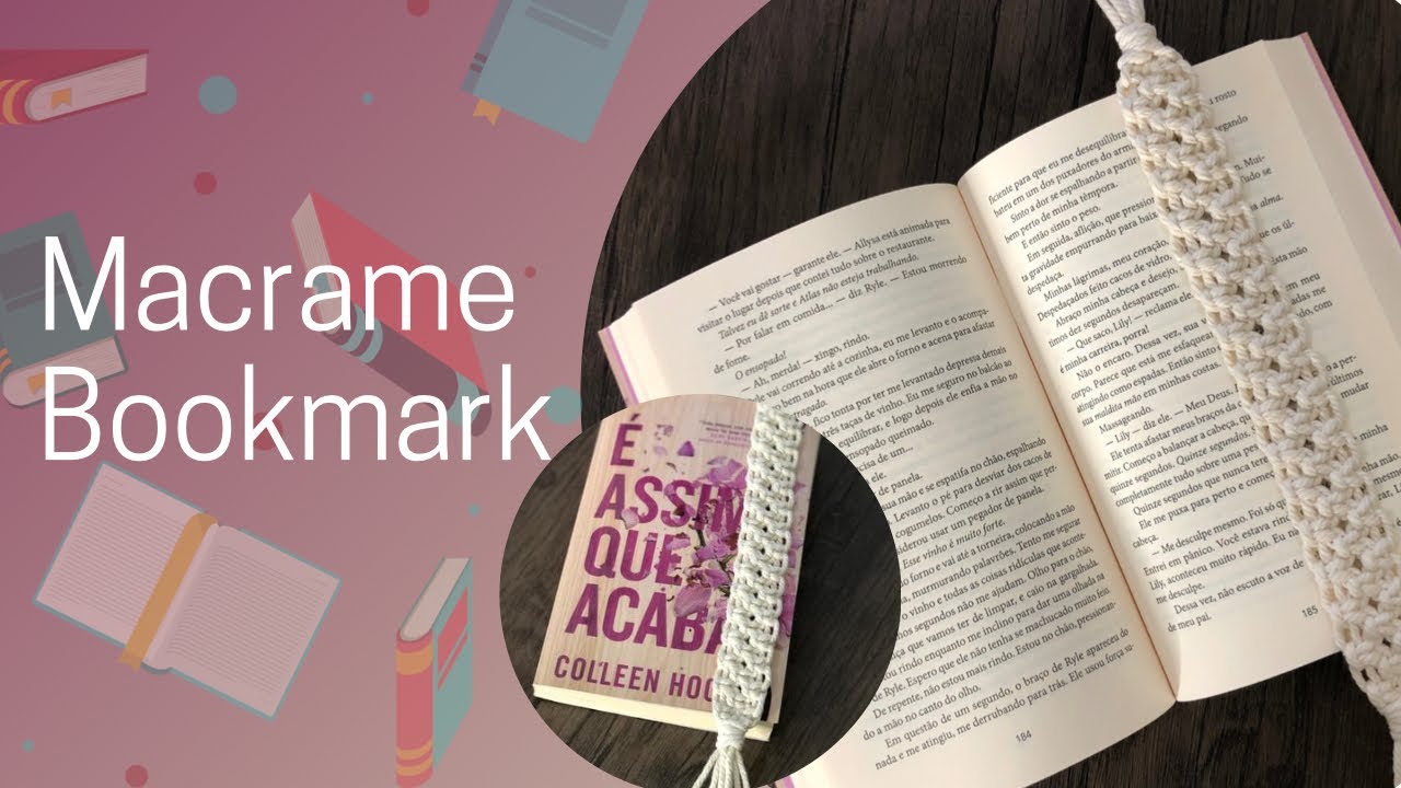Macrame Bookmark #macrame#books#livros#colleenhoover#criatividade#diy