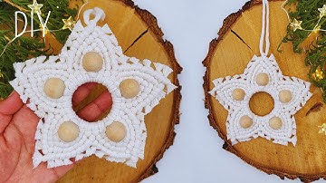 ⭐ DIY ESTRELLA de MACRAME (paso a paso) | DIY Macrame Star step by step Tutorial