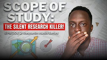 Is Your Scope of Study Killing Your Research? (Don
