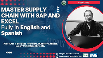 Purchasing and Inventory Course Enhanced with SAP and Excel.