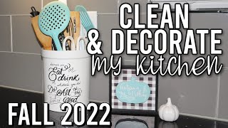 DEEP CLEANING MY KITCHEN 🍂 FALL DECORATING + CLEAN WITH ME | GYPSY WIFE LIFE