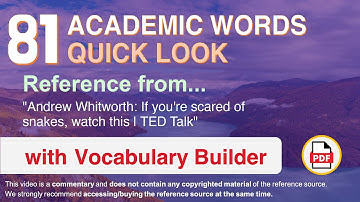 81 Academic Words Quick Look Ref from "If you