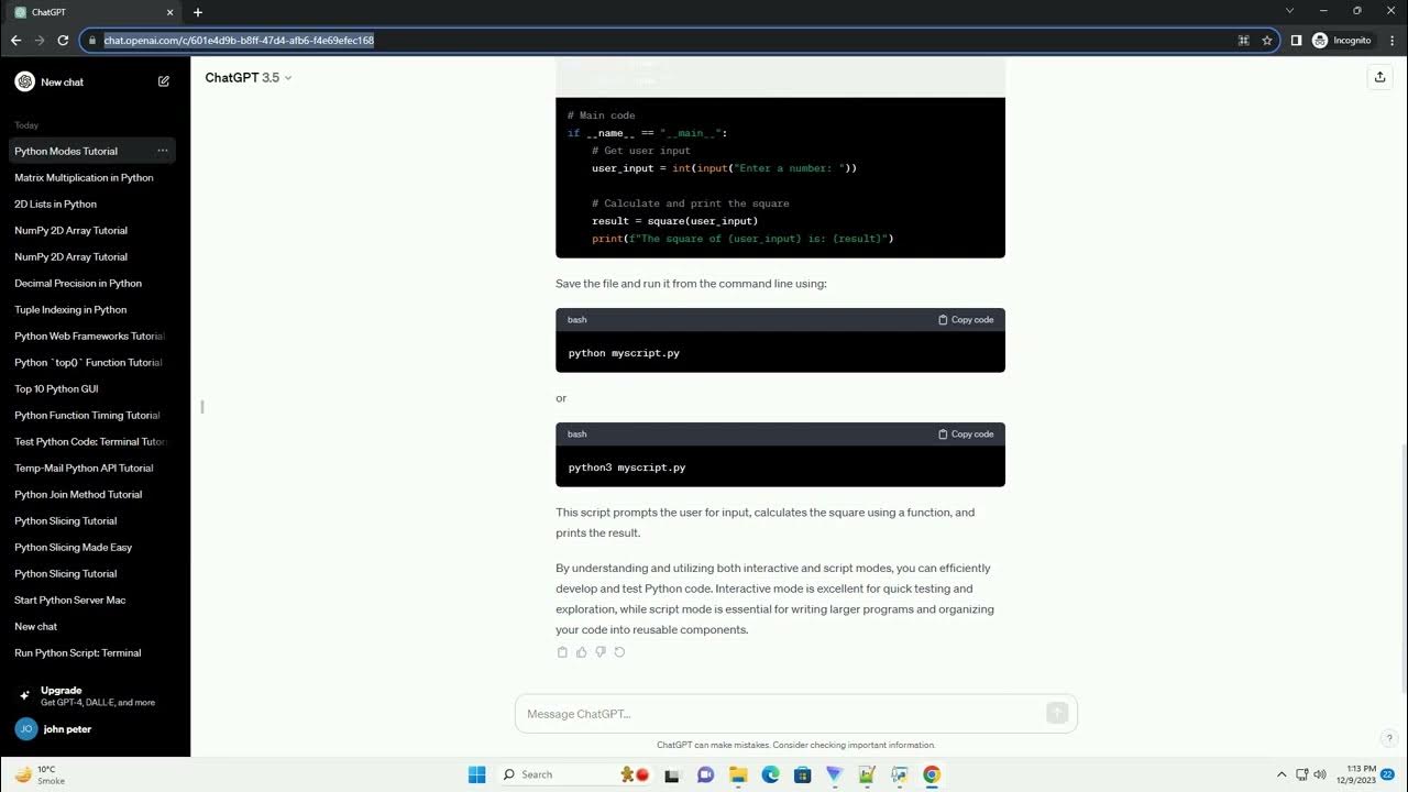 two modes in python - YouTube