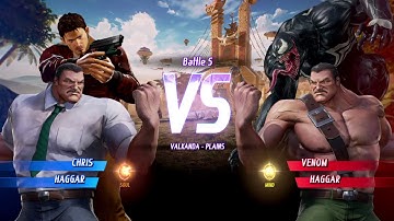 MARVEL VS. CAPCOM: INFINITE Chris Redfield Alt. Costume,Haggar Alt. Costume Gameplay In Arcade Mode